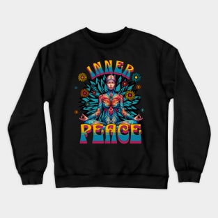 Inner Peace Meditation - Mandala Yoga Crewneck Sweatshirt